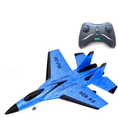 2.4G Glider RC drone SU35 Fixed wing airplane Hand Throwing foam dron Electric Remote Control Outdoor RC Plane toys for boys
