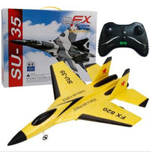 Load image into Gallery viewer, 2.4G Glider RC drone SU35 Fixed wing airplane Hand Throwing foam dron Electric Remote Control Outdoor RC Plane toys for boys
