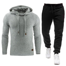 Load image into Gallery viewer, 2020 New Tracksuit Men Brand Male Solid Hooded Sweatshirt+Pants Set
