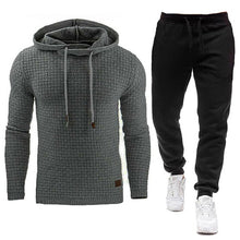 Load image into Gallery viewer, 2020 New Tracksuit Men Brand Male Solid Hooded Sweatshirt+Pants Set
