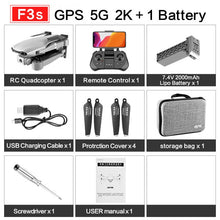 Load image into Gallery viewer, F3 drone GPS 4K 5G WiFi live video FPV quadrotor flight
